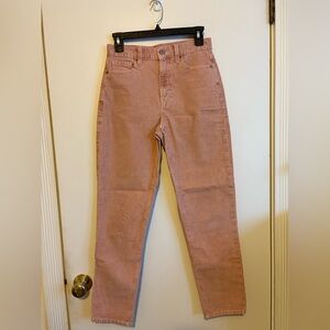 American Eagle Outfitters Women's Peach Corduroy Straight Leg Jeans